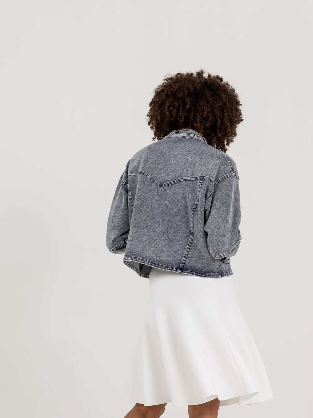 Aleeza Paris Denim Jacket- size XS - Picture 2 of 8